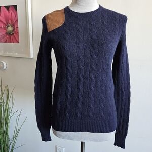 RLBL Navy Cable Knit Sweater